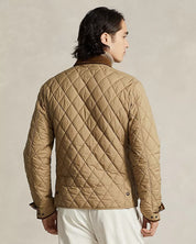 Polo Ralph Lauren Quilted Water Repellent Full Zip Jacket Medium Desert Khaki