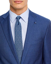 Hart Schaffner Marx New York Stripe Regular Fit Suit 48R / 43W Blue Flat Pant