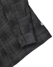 Nn07 Mens Regular fit Long Sleeve Button-Up Shirt Large Charcoal Grey Plaid