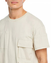 Mm6 Maison Margiela Mens Regular fit Short Sleeve T-Shirt Shirt XXL Beige Solid