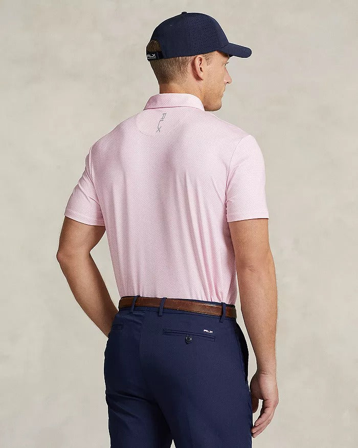 Polo Ralph Lauren Mens Custom Slim Fit Performance Polo Shirt Pink XXL