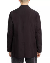 Herno Mens Laminar Goretex Raincoat Coat Size 46 IT / Small Black Waterproof