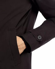 Herno Mens Laminar Goretex Raincoat Coat Size 46 IT / Small Black Waterproof