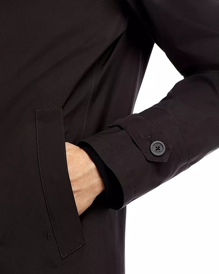 Herno Mens Laminar Goretex Raincoat Coat 50 IT / 40 US Medium Black Waterproof