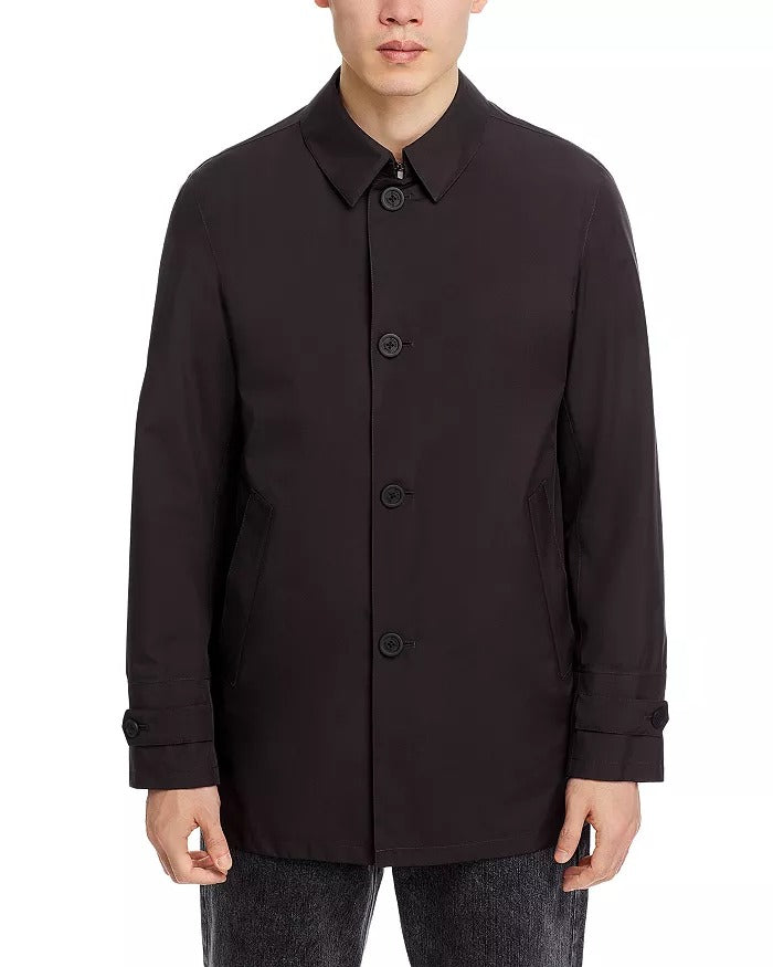 Herno Mens Laminar Goretex Raincoat Coat Size 54 IT / XXL Black