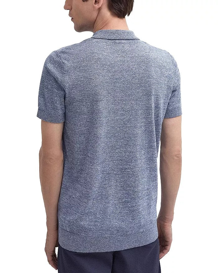 Barbour Mens Regular fit Short Sleeve Polo Shirt Large Blue