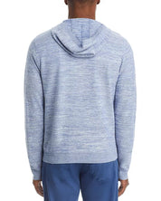 Peter Millar Mens Classic fit Long Sleeve Full Zip Sweater Large Blue Hooded
