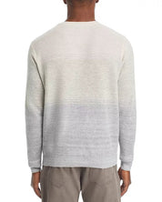 Peter Millar Crown Crafted Camden High V Neck Striped Sweater Large Beige
