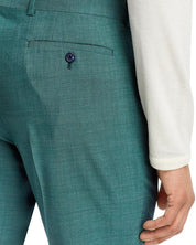 John Varvatos Star USA Mens Tic Weave Slim Fit Suit Dress Pants Size 32 Green