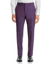 John Varvatos Star USA Wool & Linen Slim Fit Suit Dress Pants Size 36 Purple