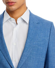 Paul Smith Soho Wool & Linen Slub Weave Extra Slim Fit Suit 38R / 32W Light Blue