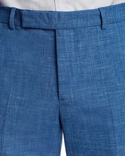 Paul Smith Soho Wool & Linen Slub Weave Extra Slim Fit Suit 38R / 32W Light Blue