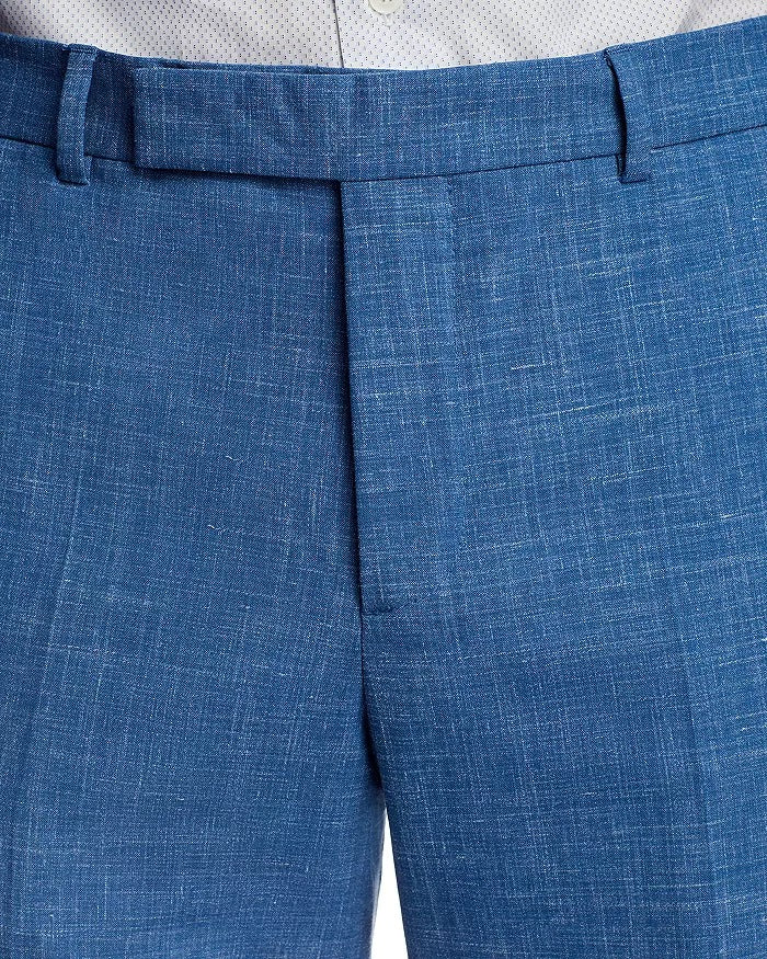 Paul Smith Soho Wool & Linen Slub Weave Extra Slim Fit Suit 38R / 32W Light Blue