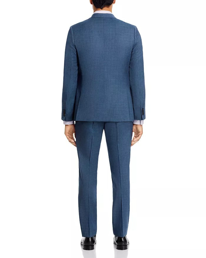 Paul Smith Brierley Screenweave Tailored Fit Suit 38R / 32W Blue Flat Pant