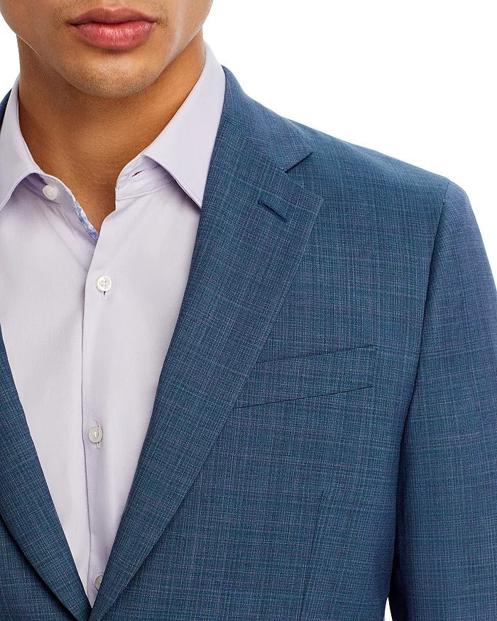 Paul Smith Brierley Screenweave Tailored Fit Suit 38R / 32W Blue Flat Pant