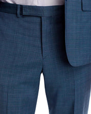 Paul Smith Brierley Screenweave Tailored Fit Suit 38R / 32W Blue Flat Pant