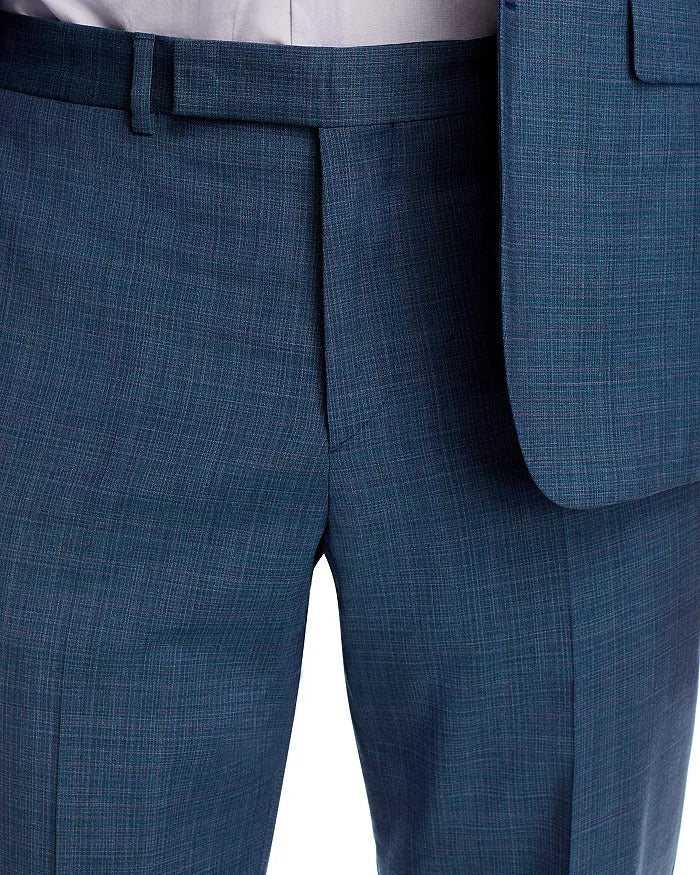 Paul Smith Brierley Screenweave Tailored Fit Suit 38R / 32W Blue Flat Pant