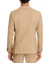 HUGO BOSS Mens Arti Melange Extra Slim Fit Suit Jacket Sport Coat 40R Tan Beige