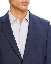 Theory Chambers Houndstooth Slim Fit Suit Jacket 44R Navy Blue Sport Coat