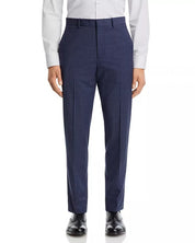 Theory Mens Mayer Wool Houndstooth Slim Fit Dress Suit Pants 32 x 32 Blue