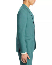 John Varvatos Star USA Tic Weave Slim Fit Suit Jacket Sport Coat 38R Green Wool