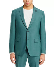 John Varvatos Star USA Tic Weave Slim Fit Suit Jacket Sport Coat 40R Green Wool