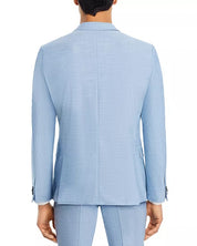 HUGO BOSS Mens Arti Melange Extra Slim Fit Suit Jacket 38R Light Blue Sport Coat