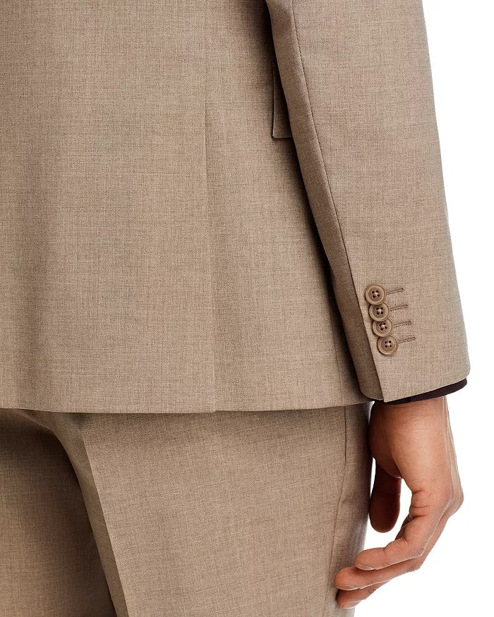 Paul Smith Mens Brierley Tailored Fit Suit 42L / 36W Light Brown Flat Pant