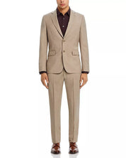 Paul Smith Mens Brierley Tailored Fit Suit 42L / 36W Light Brown Flat Pant