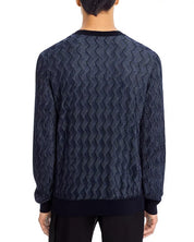 Hugo Boss Mens Regular fit Long Sleeve V Neck Sweater Medium 100% Silk  Blue