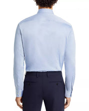 Hugo Boss Mens Slim fit Long Sleeve Button-Up Shirt 15 / 38 Blue Solid