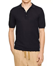 Orlebar Brown Mens Maranon Mercerized Cotton Polo Shirt Medium Navy Blue