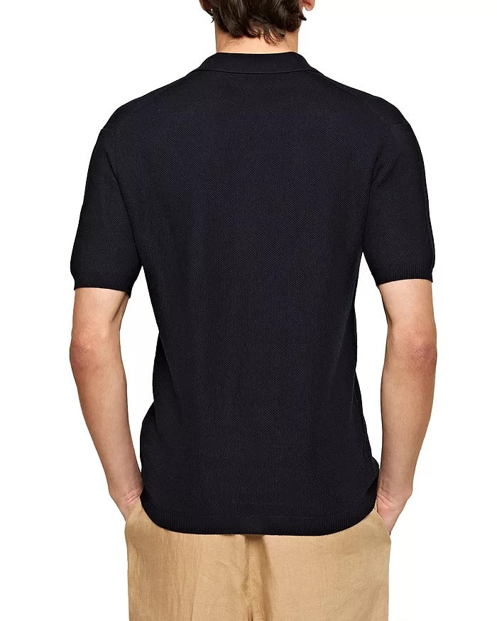 Orlebar Brown Mens Maranon Mercerized Cotton Polo Shirt Medium Navy Blue