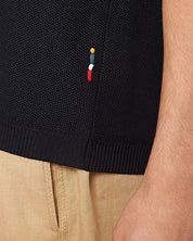Orlebar Brown Mens Maranon Mercerized Cotton Polo Shirt Medium Navy Blue