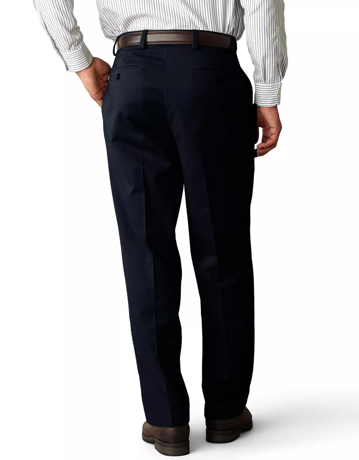 Dockers Mens Classic Fit Easy Stretch Khaki Pants Navy Blue  34 x 30