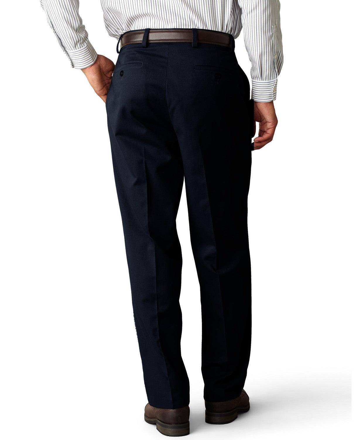 Dockers Mens Easy Stretch Classic Fit Khaki Pants Navy Blue 38 x 34
