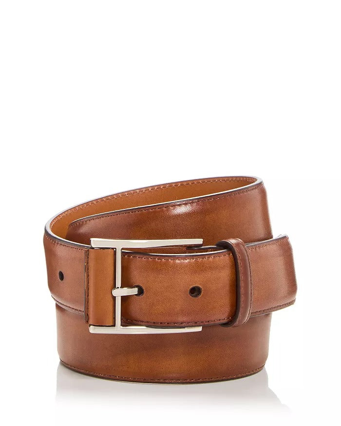 Magnanni Men's Velaz Leather Belt Size 40 Brown