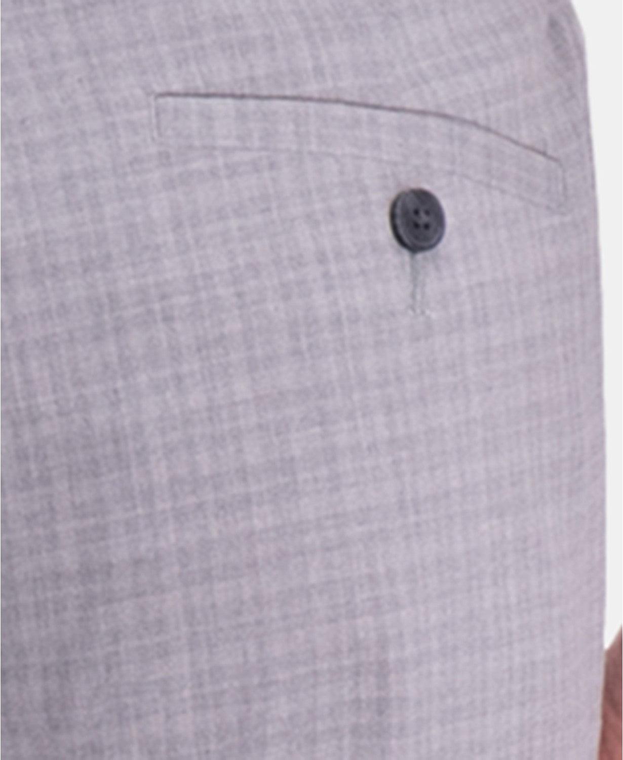 Kenneth Cole Mens Slim fit Dress Pants 31 / 30 Light Grey Check Stretch