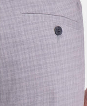 Kenneth Cole Mens Slim fit Dress Pants 31 / 30 Light Grey Check Stretch