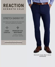 Kenneth Cole Mens Skinny fit Dress Pants 32 / 29 Light Gray Solid