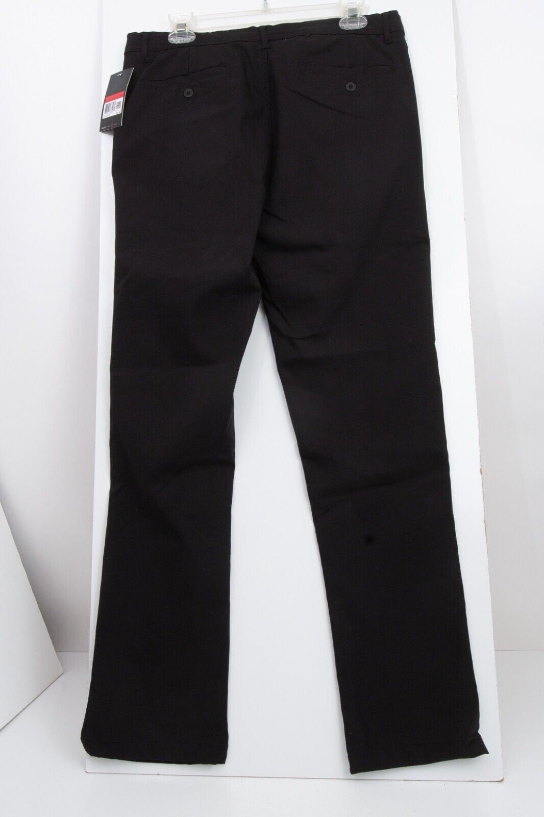 Galaxy By Harvic Mens Regular fit Golf Pants 34 / 32 Black Solid Stretch