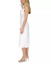 MICHAEL Michael Kors Womens Sequin Midi Slip Dress Small White