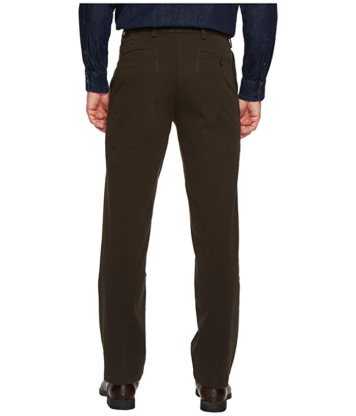Dockers Mens Workday Smart 360 Straight Fit Dress Pants Brown 30 x 30