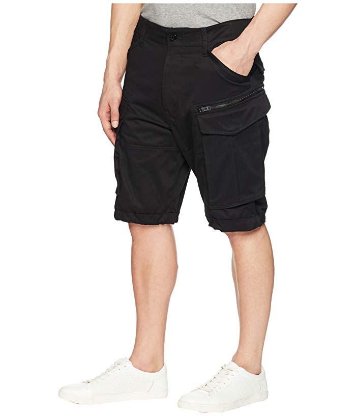 G Star Raw Mens Rovic Loose Fit Cargo Shorts Black 34