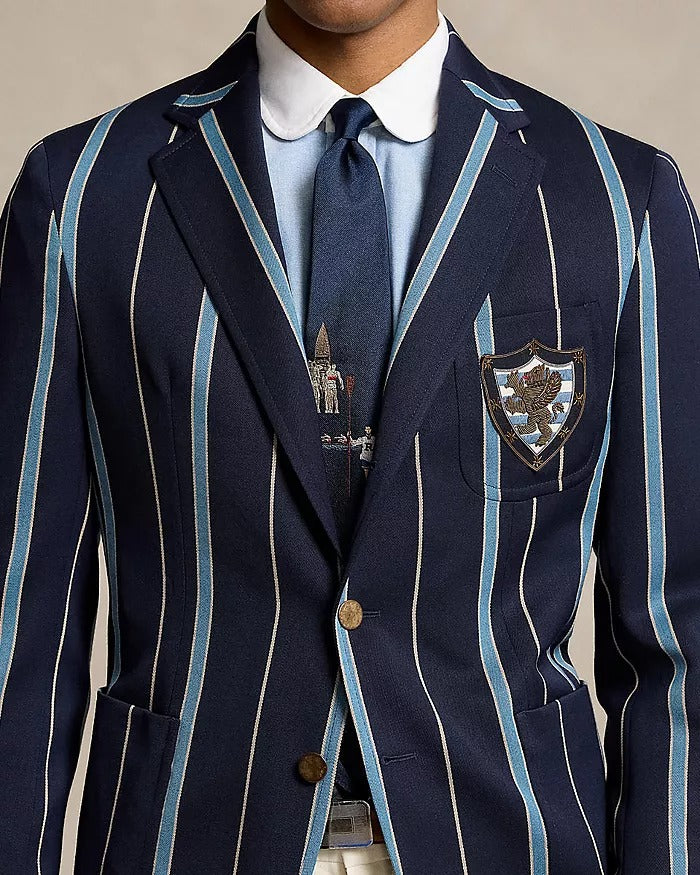 Polo Ralph Lauren Soft Tailored Wool Cricket Blazer Sport Coat 42R Navy Blue