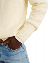 Alex Mill Mens Regular fit Long Sleeve Crewneck Sweater Medium Roll Neck White
