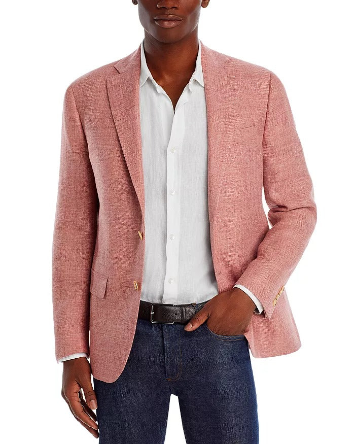 Robert Graham Weave Berry Modern Regular Fit Sport Jacket 40R Sport Coat
