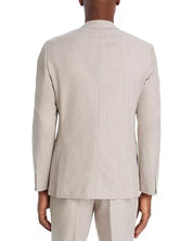 Hugo Boss Men's Micro-Patterned Slim-Fit Blazer Sport Coat 44R Beige Tan