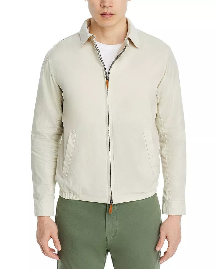 Vineyard Vines Mens Heritage Harrington Jacket Coat Beige Large