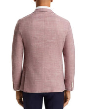 HUGO BOSS Hanry Melange Solid Soft Construction Slim Fit Sport Coat 40R Red